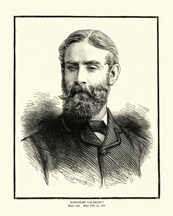 Framed Print : Randolph Caldecott, English artist and illustrator, 19th Century Framed Print : Randolph Caldecott, English artist and illustrator, 19th Century