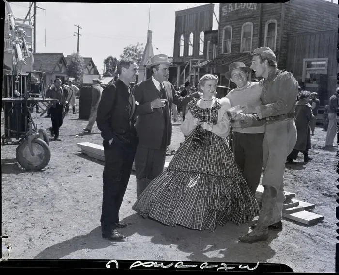 Framed Print : Randolph Scott On Set Of Film The Texans Framed Print : Randolph Scott On Set Of Film The Texans