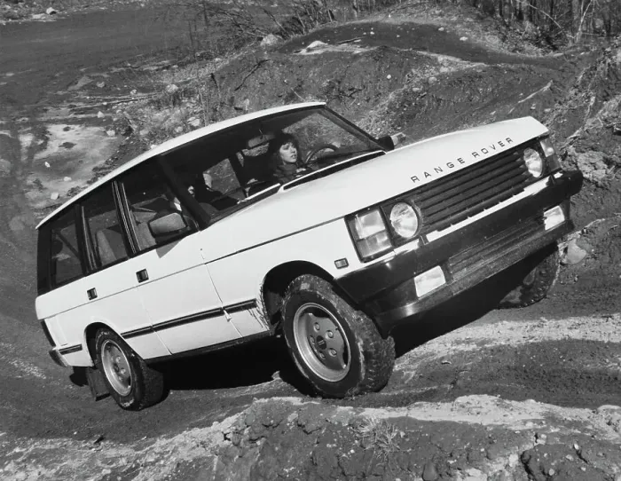 Framed Print : Range Rover Driving Uphill Framed Print : Range Rover Driving Uphill