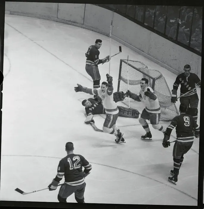 Framed Print : Rangers and Detroit Hockey Action Framed Print : Rangers and Detroit Hockey Action