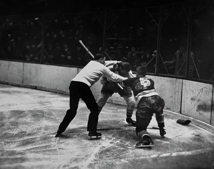 Framed Print : Rangers Vs Canadiens Ice Hockey Fight Framed Print : Rangers Vs Canadiens Ice Hockey Fight