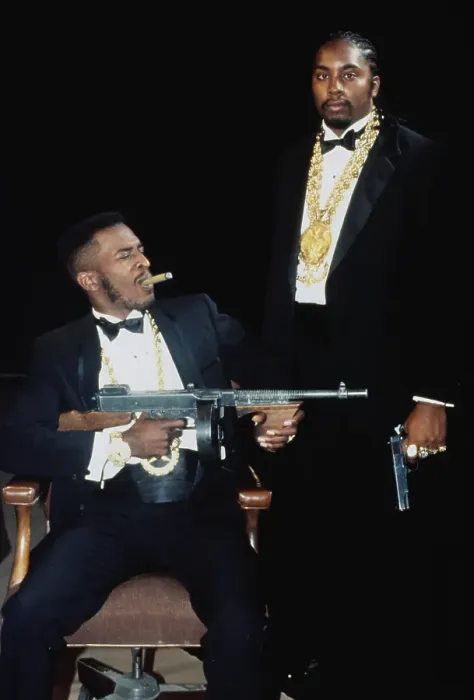 Framed Print : Rappers Eric B and Rakim With Guns