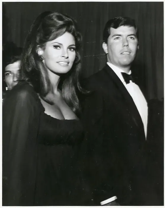 Framed Print : Raquel Welch and Husband Framed Print : Raquel Welch and Husband