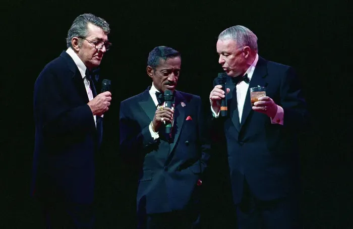 Framed Print : Rat Pack Members Singing Together