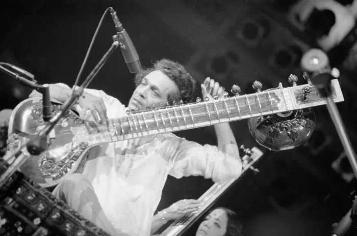 Framed Print : Ravi Shankar Playing Sitar Framed Print : Ravi Shankar Playing Sitar