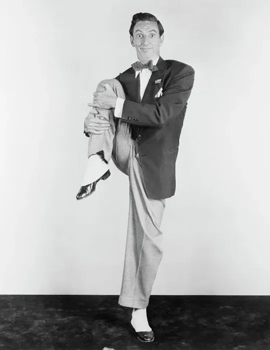 Framed Print : Ray Bolger Exercising Before Dancing Framed Print : Ray Bolger Exercising Before Dancing