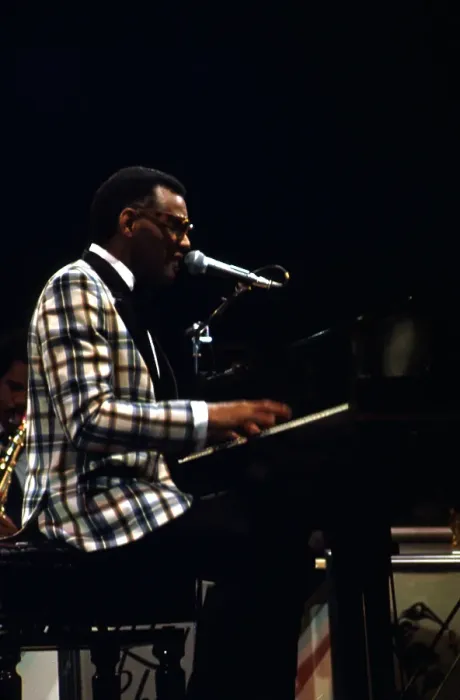 Framed Print : Ray Charles Performing Framed Print : Ray Charles Performing