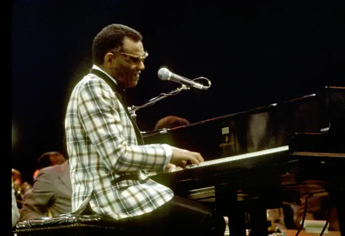 Framed Print : Ray Charles Performing Framed Print : Ray Charles Performing
