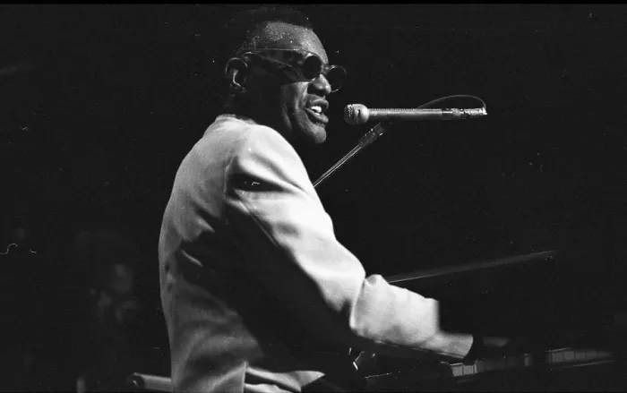 Framed Print : Ray Charles Performing Framed Print : Ray Charles Performing