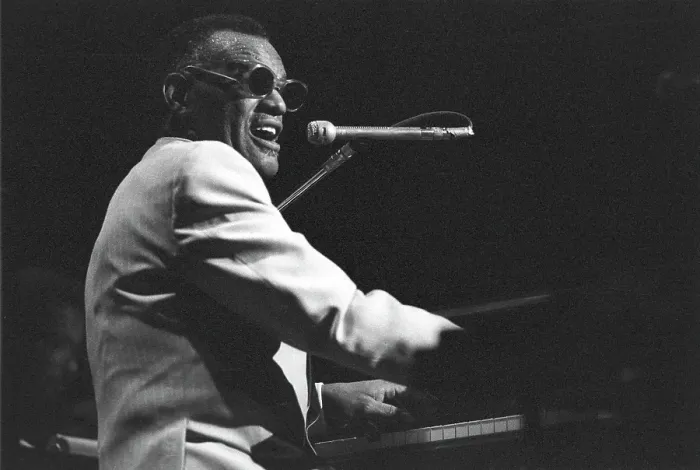 Framed Print : Ray Charles Performing Framed Print : Ray Charles Performing