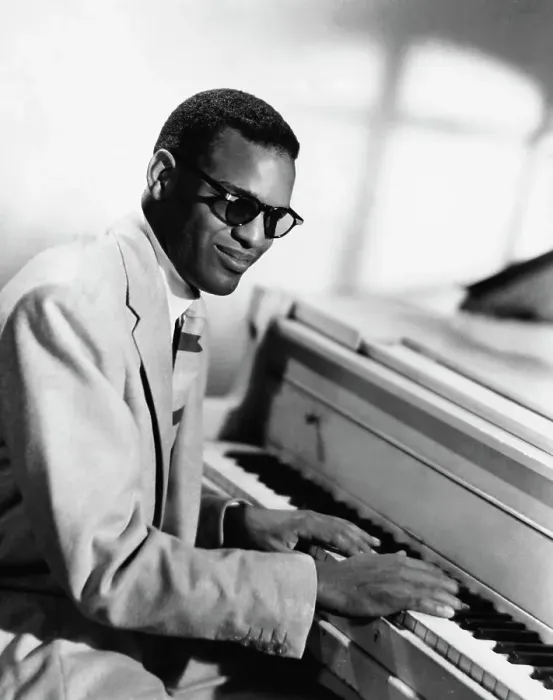 Framed Print : Ray Charles at Piano