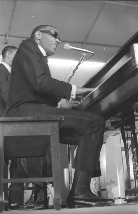 Framed Print : Ray Charles At Sound Blast 66 Framed Print : Ray Charles At Sound Blast 66
