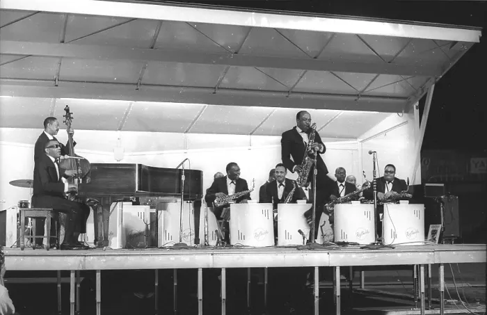 Framed Print : Ray Charles At Sound Blast 66 Framed Print : Ray Charles At Sound Blast 66