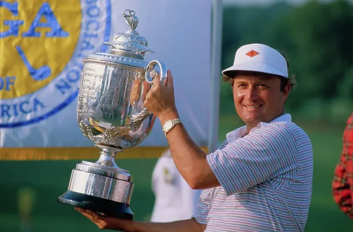 Framed Print : Ray Floyd Holding Trophy Framed Print : Ray Floyd Holding Trophy
