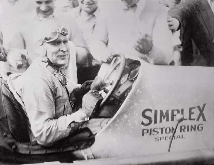 Framed Print : Ray Keech After Winning 500 Mile Auto Speed Race