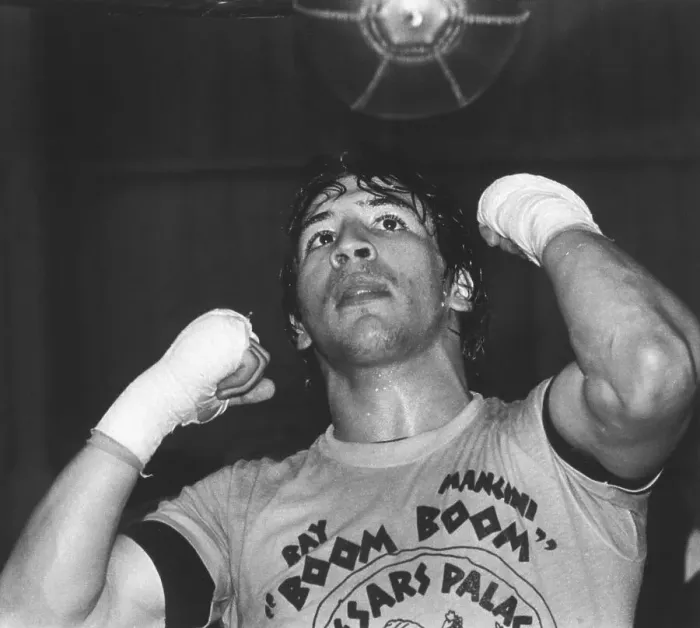 Framed Print : Ray Mancini At Punching Bag