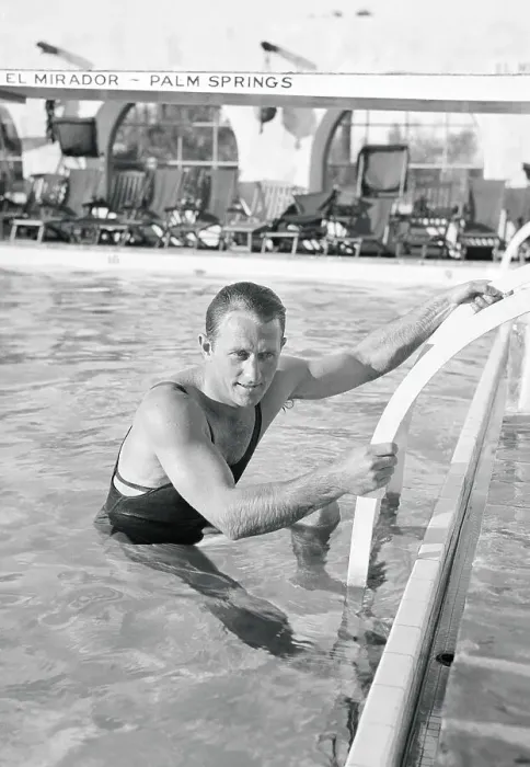 Framed Print : Ray Woods Lounging in Pool Framed Print : Ray Woods Lounging in Pool