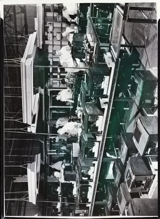 Framed Print : R.C.A. Television Assembly Line Framed Print : R.C.A. Television Assembly Line