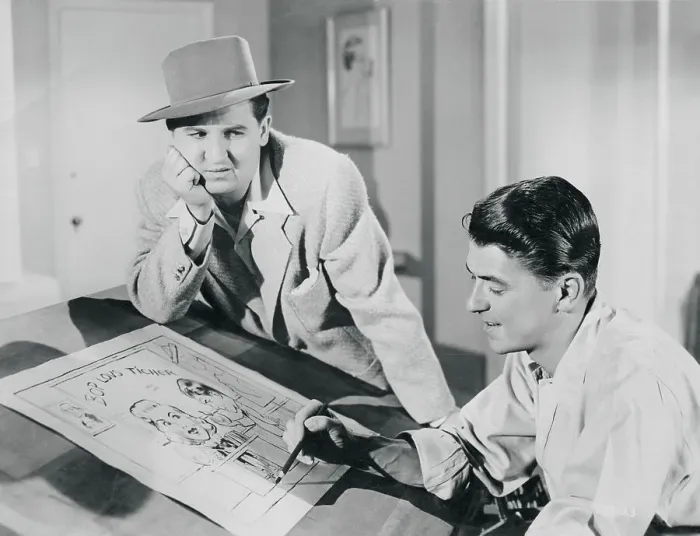 Framed Print : Reagan and Eddie Bracken in'The Girl From Jones Beach Framed Print : Reagan and Eddie Bracken in'The Girl From Jones Beach