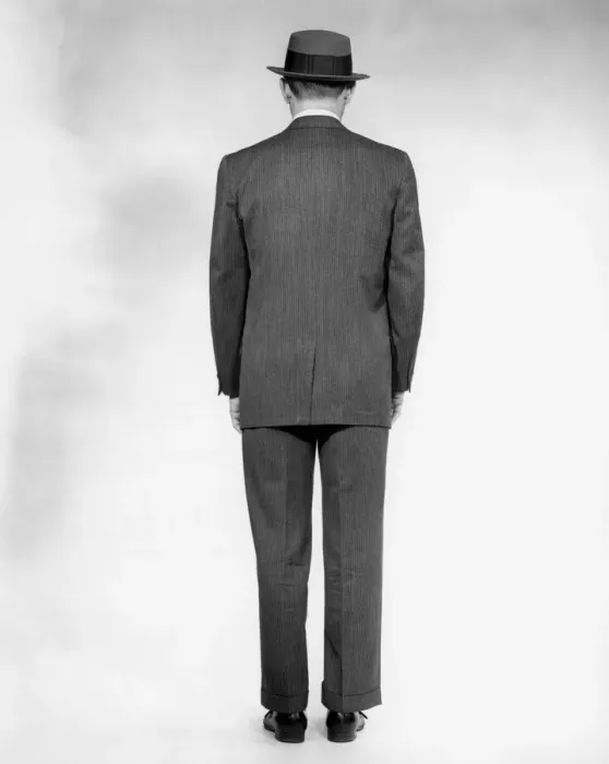 Framed Print : Rear view of man in suit Framed Print : Rear view of man in suit