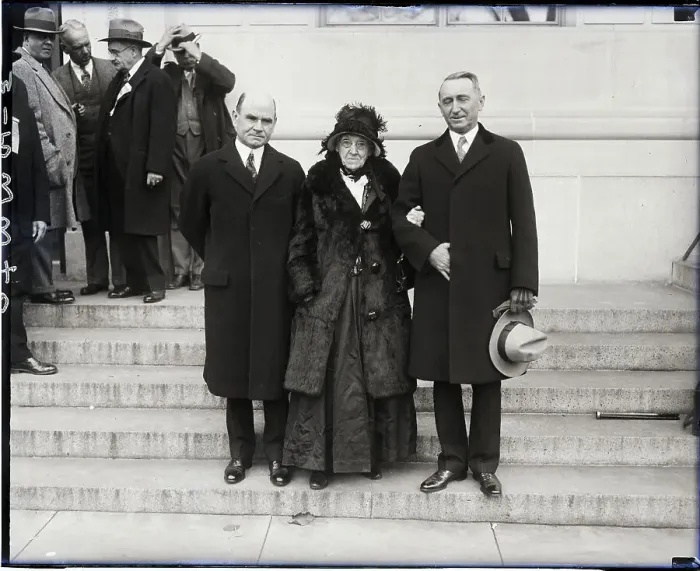 Framed Print : Rebecca Latimer Felton Stands With Senators