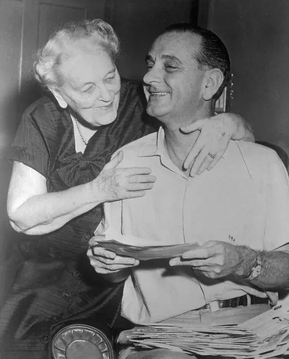 Framed Print : Rebekah Johnson Hugging Lyndon Johnson Framed Print : Rebekah Johnson Hugging Lyndon Johnson