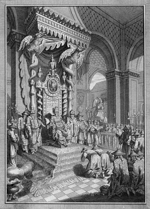 Framed Print : Reception Of Emmissaries At Asian Court Framed Print : Reception Of Emmissaries At Asian Court