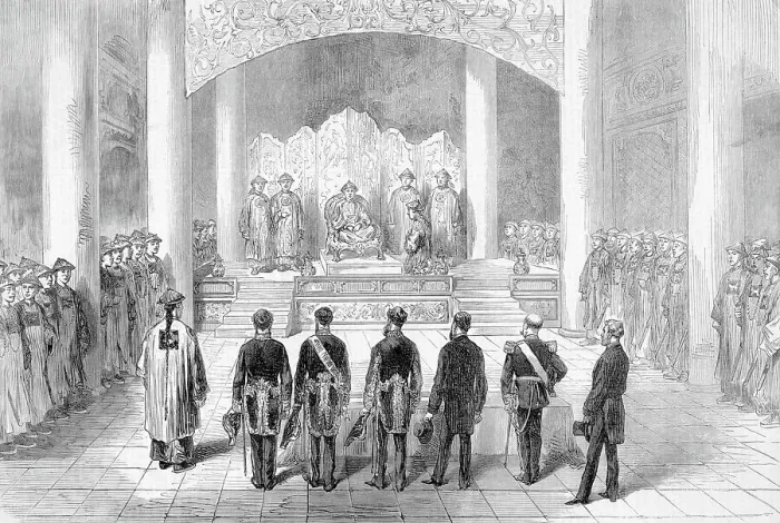 Framed Print : Reception Of Foreign Ministers; Emperor Framed Print : Reception Of Foreign Ministers; Emperor