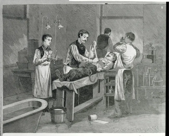 Framed Print : Reception Operating Room of a New York City Hospital Framed Print : Reception Operating Room of a New York City Hospital