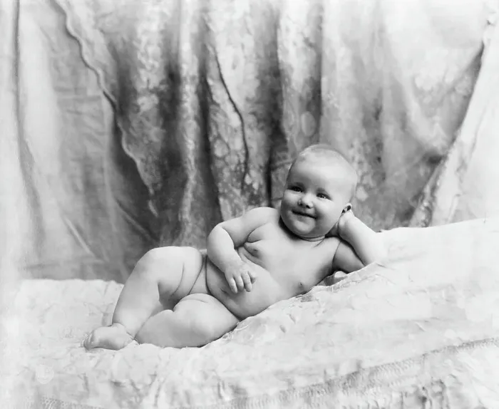 Framed Print : Reclining Baby Framed Print : Reclining Baby