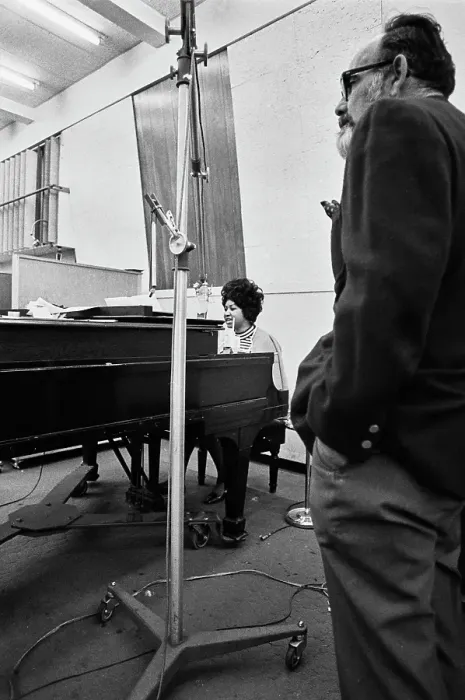 Framed Print : Recording of Aretha Franklin's Album This Girl's in Love with You At Atlantic Studios Framed Print : Recording of Aretha Franklin's Album This Girl's in Love with You At Atlantic Studios