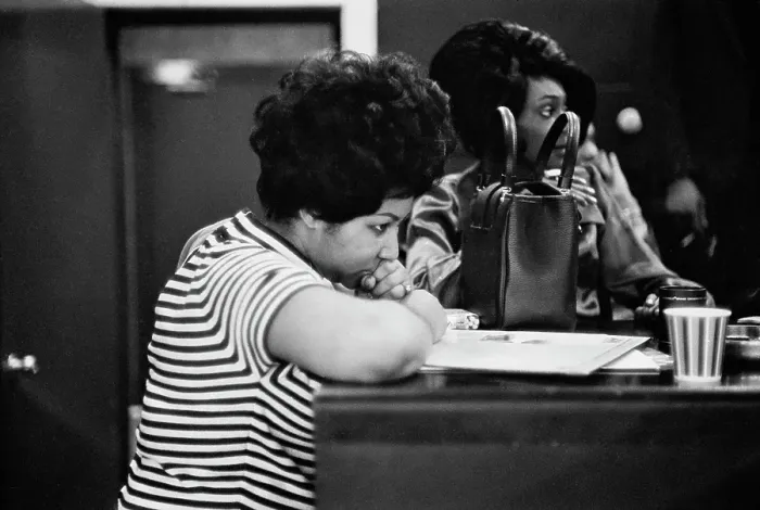Framed Print : Recording of Aretha Franklin's Album This Girl's in Love with You At Atlantic Studios Framed Print : Recording of Aretha Franklin's Album This Girl's in Love with You At Atlantic Studios