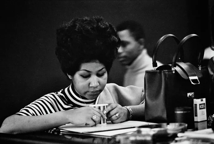 Framed Print : Recording of Aretha Franklin's Album This Girl's in Love with You At Atlantic Studios Framed Print : Recording of Aretha Franklin's Album This Girl's in Love with You At Atlantic Studios