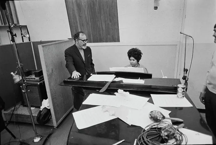 Framed Print : Recording of Aretha Franklin's Album This Girl's in Love with You At Atlantic Studios Framed Print : Recording of Aretha Franklin's Album This Girl's in Love with You At Atlantic Studios