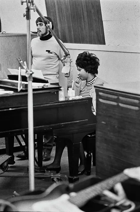 Framed Print : Recording of Aretha Franklin's Album This Girl's in Love with You At Atlantic Studios Framed Print : Recording of Aretha Franklin's Album This Girl's in Love with You At Atlantic Studios