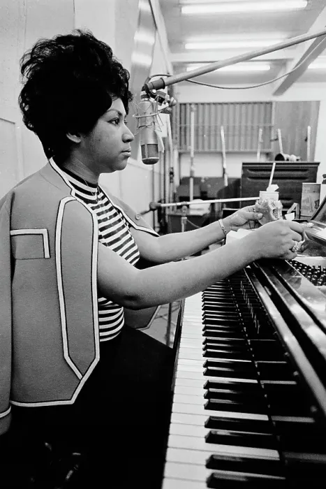 Framed Print : Recording of Aretha Franklin's Album This Girl's in Love with You At Atlantic Studios Framed Print : Recording of Aretha Franklin's Album This Girl's in Love with You At Atlantic Studios