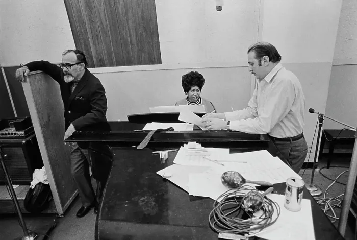 Framed Print : Recording of Aretha Franklin's Album This Girl's in Love with You At Atlantic Studios Framed Print : Recording of Aretha Franklin's Album This Girl's in Love with You At Atlantic Studios