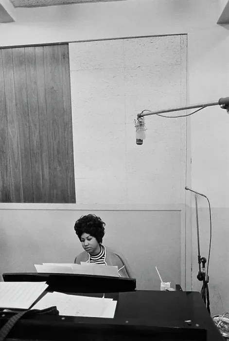 Framed Print : Recording of Aretha Franklin's Album This Girl's in Love with You At Atlantic Studios Framed Print : Recording of Aretha Franklin's Album This Girl's in Love with You At Atlantic Studios
