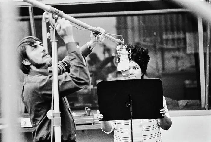 Framed Print : Recording of Aretha Franklin's Album This Girl's in Love with You At Atlantic Studios Framed Print : Recording of Aretha Franklin's Album This Girl's in Love with You At Atlantic Studios