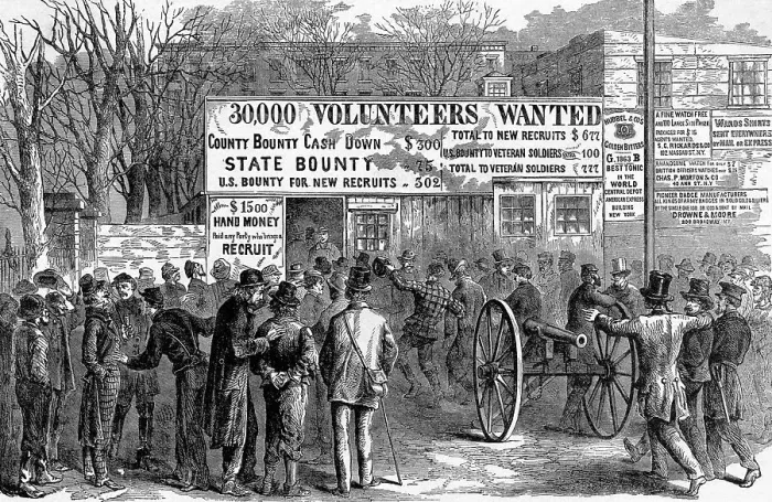 Framed Print : Recruiting Office For Civil War Framed Print : Recruiting Office For Civil War