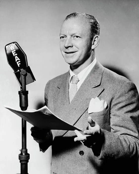 Framed Print : Red Barber Before Radio Microphone Framed Print : Red Barber Before Radio Microphone