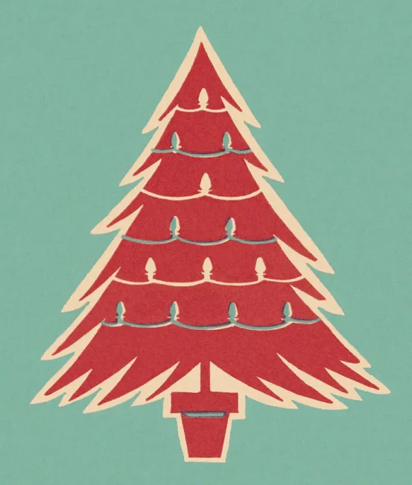 Framed Print : Red Christmas Tree Framed Print : Red Christmas Tree