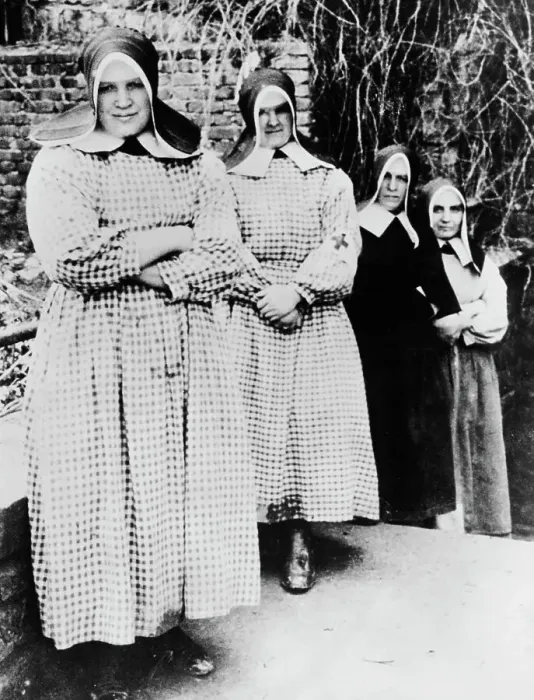 Framed Print : Red Cross Nuns In Germany Framed Print : Red Cross Nuns In Germany