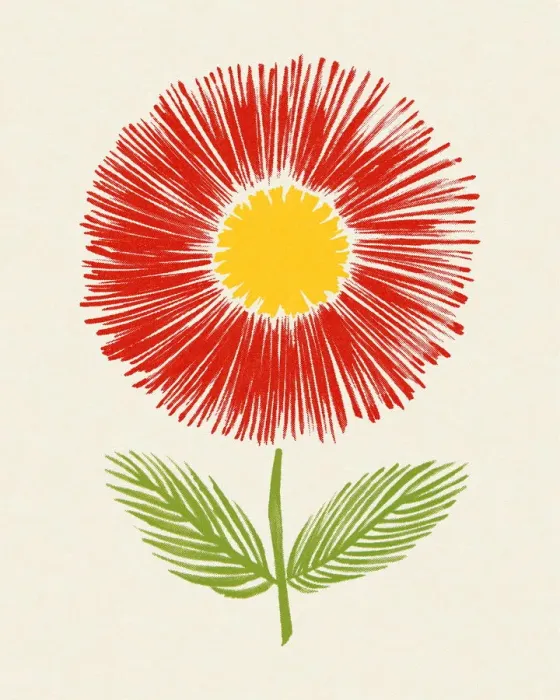 Framed Print : Red Flower Framed Print : Red Flower
