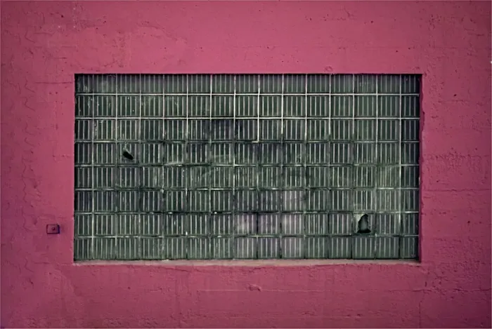 Framed Print : Red Framed Window Framed Print : Red Framed Window