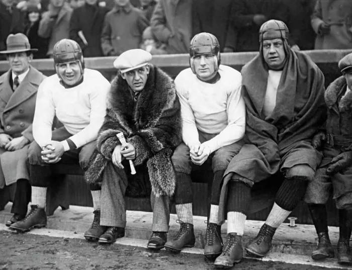 Framed Print : Red Grange On Bears Bench Framed Print : Red Grange On Bears Bench