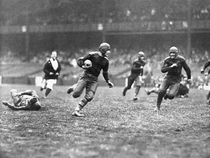 Framed Print : Red Grange Carrying Football Framed Print : Red Grange Carrying Football