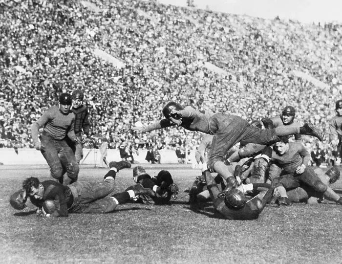 Framed Print : Red Grange Diving for Touchdown Framed Print : Red Grange Diving for Touchdown