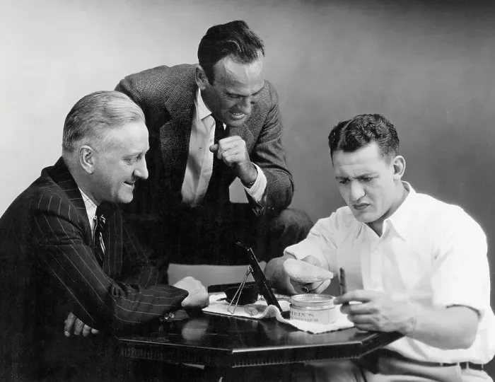 Framed Print : Red Grange with His Manager