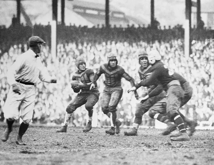 Framed Print : Red Grange Preparing to Pass During Football Game Framed Print : Red Grange Preparing to Pass During Football Game
